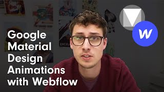 Google Material Design Animations with Webflow [upl. by Aun]