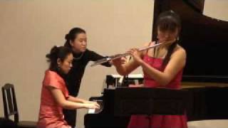 Gaubert  Sonata for flute and piano 1st Mov ゴーベールフルート・ソナタ第１番 [upl. by Ivett]