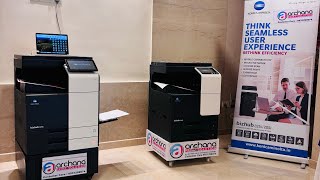 Konica Minolta C251i unbox installation  konica minolta C251i Bizhub C251i 12 x 18 color printer [upl. by Anirac93]