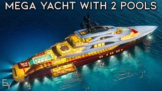 Touring the CRAZIEST MegaYacht in The WORLD With a 2 Story Pool [upl. by Bebe774]