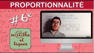 Appliquer une situation de proportionnalité 3  Sixième [upl. by Eelarbed]