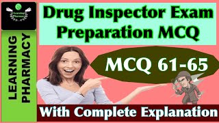 MCQ 6165  Drug Inspector Exam Preparation  Most Important Questions  All Upcoming Exams [upl. by Scevo]