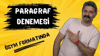 ÖSYM Formatında  PARAGRAF DENEMESİ  RÜŞTÜ HOCA [upl. by Ninetta220]