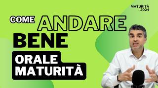 Esame Orale Maturità 2024 consigli per andare bene e arrivare preparati [upl. by Dowski11]