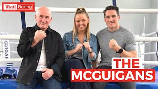 Shane and Barry McGuigan talk dangers of boxing amp training in the McGuigan gym [upl. by Gianna228]