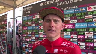 Matej Mohorič  Postrace interview  Stage 10  Giro dItalia  Tour of Italy 2018 [upl. by Anaylil135]