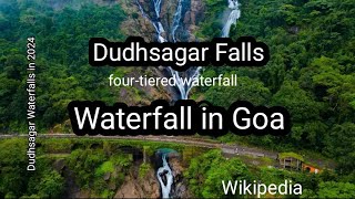 Goa Dudhsagar  waterfall  Goa Tourist Places  Goa Tour Plan  Goa Tour Budget  Goa Complete [upl. by Nyladnor]