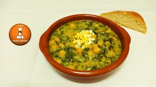 Potaje de garbanzos y espinacas  Receta de garbanzos con espinacasampisrecetas [upl. by Theurich517]