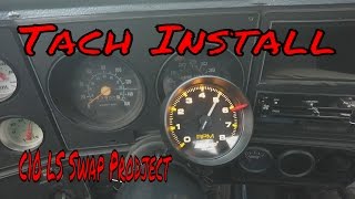 Tach Install on The 1980 C10 LS Swap Project Roadkill Style [upl. by Kowal381]