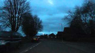 Driving At Night Along Church Walk Church Row Abbey Road amp St Andrews Road Pershore England [upl. by Occir]