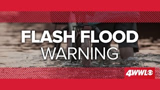 Flash flood warning  Severe Weather Alert [upl. by Adnolaj]