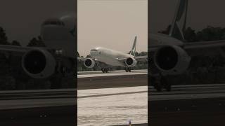 Landing in New Chitose Airport aviation msfslanding b777300er cathaypacific msfs2020 [upl. by Hafirahs]