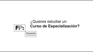 ¿Quieres estudiar un Curso de Especialización [upl. by Tloc665]