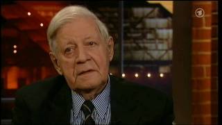 Helmut Schmidt bei Beckmann 2010 77 [upl. by Eilagam]