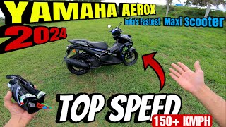 Yamaha Aerox 155 Top Speed  ಸೂಪರ್ ಸ್ಕೂಟರ್  India’s Faster Scooter  Amul Vlogs [upl. by Ahsuatal332]