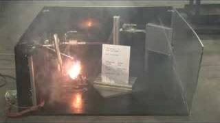 HFO1234yf flammability test  600 Celsius [upl. by Laynad154]