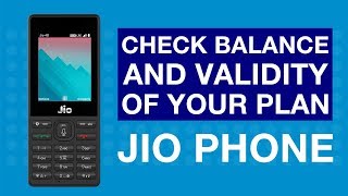 JioCare  How to Check Balance and Validity of your Plan on Jio Phone Hindi  Reliance Jio [upl. by Kalinda186]