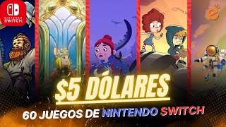 ¡Precios Sorprendentes 60 Juegos de Nintendo Switch por Menos de 5 Dólares [upl. by Solomon]