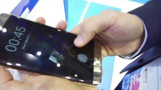 MWC17 Vorstellung des InDisplay FingerprintSensors [upl. by Gilba]