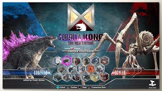 Godzilla vs scylla with Healthbars  GxK 2 TNE Trailer  Concept Game UI 7 [upl. by Kristianson]