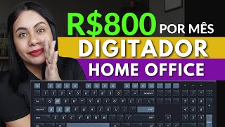 DIGITADOR HOME OFFICE Ganhe dinheiro digitando notas fiscais [upl. by Duke401]