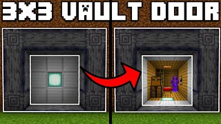 🦅 Minecraft Bedrock 119  EASIEST 3x3 VAULT DOOR TUTORIAL [upl. by Madeleine]