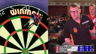 Durrant v Stone Darts World Masters 2018  Last 16 [upl. by Oicnecserc490]