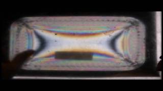 View Stress in Transparent Materials  Recycled LCD Polarizers [upl. by Eyak]