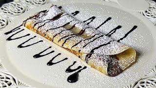 Come Fare Le Crêpes alla Nutella  Ricetta Facile [upl. by Assiram]