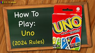 How to play Uno 2024 Rules [upl. by Salamone]