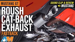 20152017 Mustang GT Roush CatBack Exhaust  Fastback Sound Clip amp Review [upl. by Gonta]