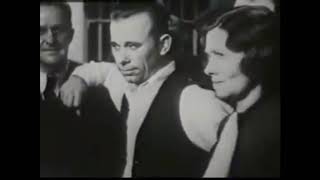 John Dillingers Escape from Crown Point Indiana 1934 Newsreel Footage [upl. by Yeslek429]