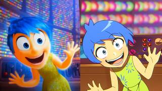 Inside Out 2 Original vs Anime Inside Out Animation [upl. by Ylirama904]