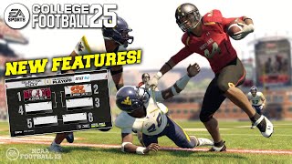 All the New Features in College Football 25 that were Not in NCAA 14 [upl. by Lupita]