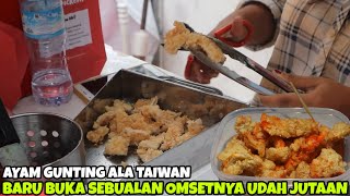 AYAM GUNTING ALA TAIWAN YANG OMSETNYA JUTAAN  CHICLIN  INDONESIA STREET FOOD 84 [upl. by Anirrehs]