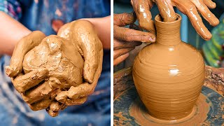 FANTASTIC CLAY POTTERY HACKS AND TRICKS  Ideas for Beginners and Pros 🤩 [upl. by Concettina310]