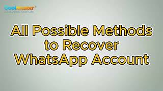 How to Recover WhatsApp Account Easily Most Common Solutions [upl. by Beuthel608]