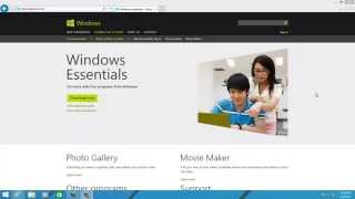 Install Windows Live Essentials on Windows 81 [upl. by Durrett]