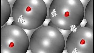 Path integral molecular dynamics of a waterhydroxyl overlayer on Pt111 at 160 K [upl. by Lindon]