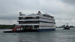 “Once A Trump” Towing Majestic Star II  The Blue Water Bridge 🛳️ [upl. by Seadon948]