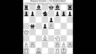 Magnus Carlsen Vs Tor Gulbrandsen [upl. by Chaworth]