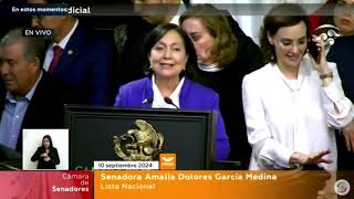 Amalia García  En contra del dictamen de reforma al Poder Judicial [upl. by Terrene]