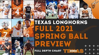 Full Breakdown Texas Longhorns Spring Football Preview Every Position and Depth Chart [upl. by Kara-Lynn]