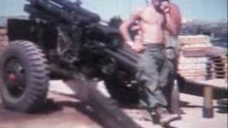 Vietnam 1969 105 Howitzer Artillery fire [upl. by Tita543]