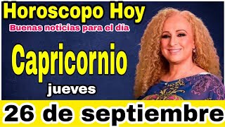 horoscopo de hoy Capricornio  Horóscopo Diario  Capricornio  26 de septiembre de 2024 [upl. by Woodberry]