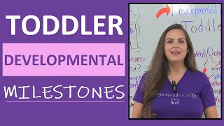 Toddler Developmental Milestones Mnemonics  Pediatric Nursing NCLEX Review [upl. by Ellinad]