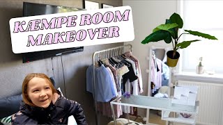 ROOM MAKEOVER│LÆRKE FÅR HELT NYT VÆRELSE IKEA│SHOPPING GLIMMERVÆG amp NYE MØBLER│LOUISE SOPHIA♡ [upl. by Korns]