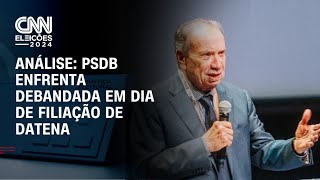 Análise PSDB enfrenta debandada em dia de filiação de Datena  CNN 360º [upl. by Skelly]