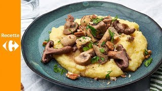 Ragoût de champignons et polenta [upl. by Monson]