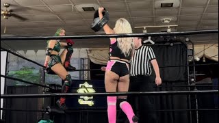 HollyHood Haley J vs Airica Demia  IWN Championship wrestling womenswrestling IWE [upl. by Trillbee695]